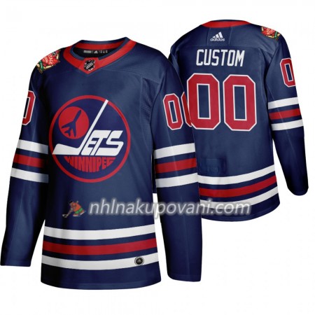 Winnipeg Jets Dresy med eget tryck Adidas 2019 Heritage Classic Navy Authentic - Pánské Winnipeg Jets Dresy med eget tryck Adidas 2019 Heritage Classic Navy Authentic - Pánské